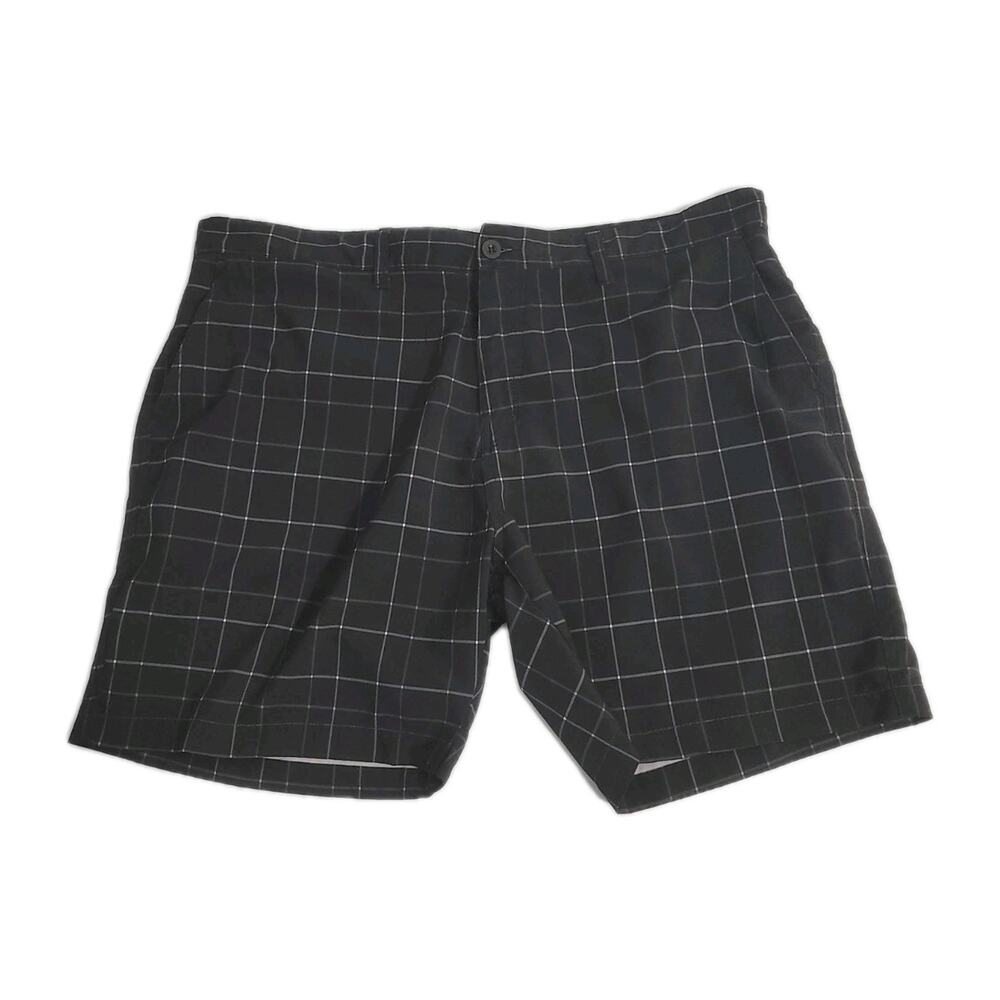 Ocean Pacific Op Flex Stretch Men's Golf Shorts Black Plaid Size 40